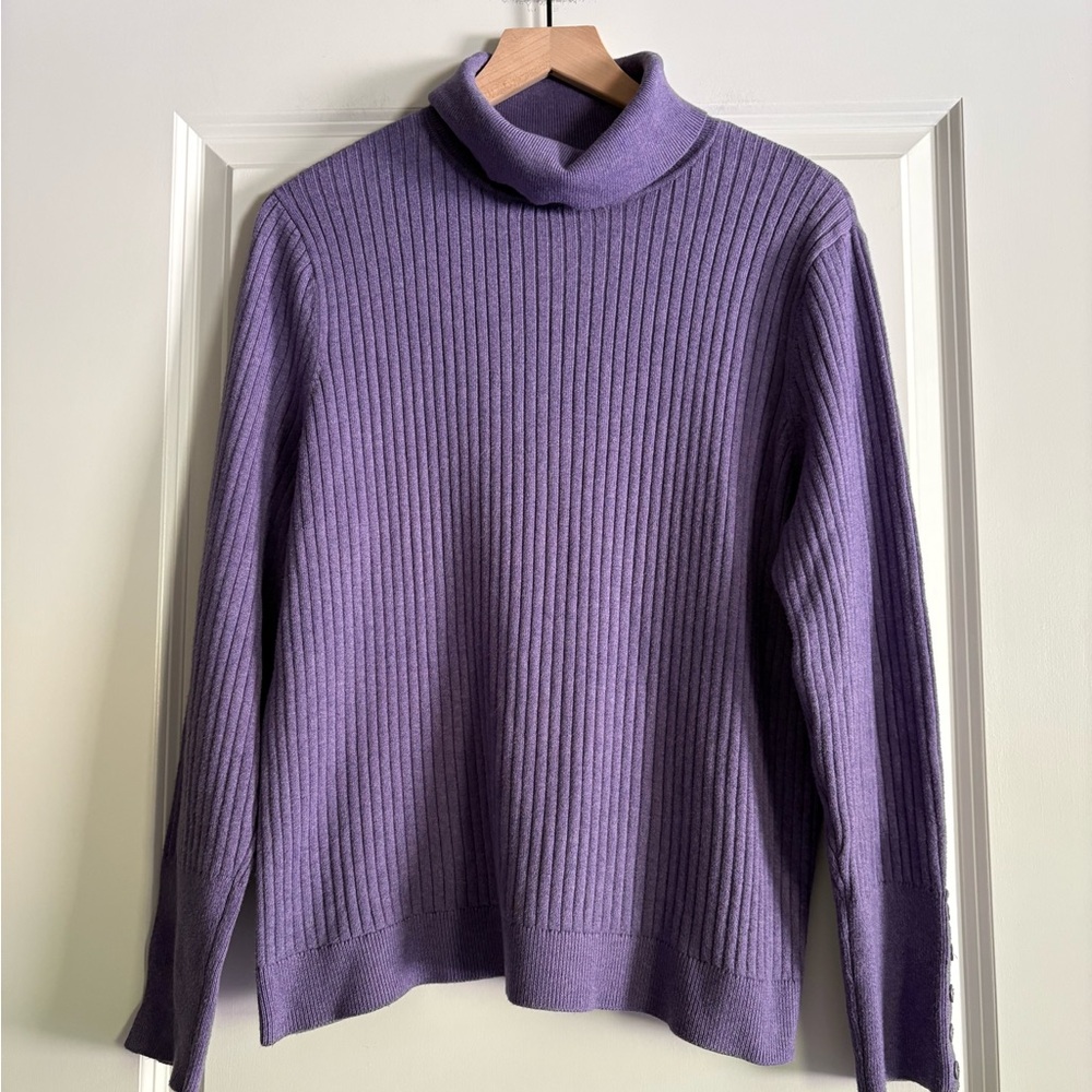 Talbots Petite Women’s Ribbed Turtleneck